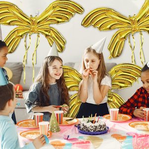 Ballon Papillon Doré de 47 Pouces, Grand Ballon Ailes d'Ange en Mylar, Ballon Fée Papillon, Décoration d'Anniversaire, Déguisement d'Halloween - Product Image 2