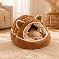 Coussin de couchage pour chien et chat en fausse fourrure pelucheuse chauffante de luxe, lavable, antidérapant, en mousse à mémoire de forme, sur mesure OEM, vente en gros