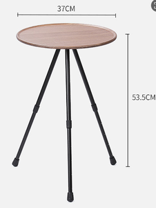 Tùy chỉnh bàn tròn với đầu gỗ và chân kim loại, bằng airkye - Product Image 6