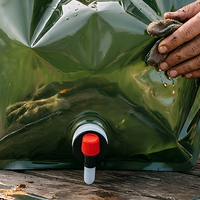 Sac de stockage d'eau pliable 5L 10L 20L, conteneur d'eau pliable, bidon d'eau portable étanche pour le camping, la randonnée et les activités de plein air