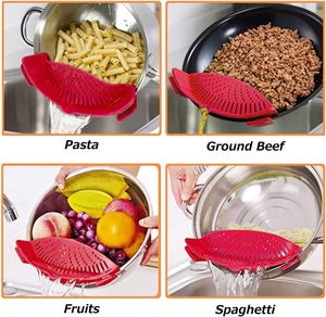 Nuevos Productos: Colador de Silicona con Clip Adhesivo Ajustable para Olla, Accesorio de Cocina Snap N Strain para Colar y Escurrir Pasta - Product Image 6
