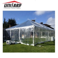 Bâche en PVC transparente imperméable 10x10, PVC résistant, plastiques transparents et bâches en PVC pour tente d'événement, rideau