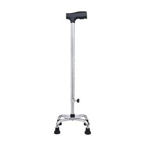 Bastón de Acero Inoxidable de Cuatro Patas, Altura Ajustable, Antideslizante, Ayuda para Personas Mayores, Dispositivo de Asistencia para la Movilidad - Product Image 2