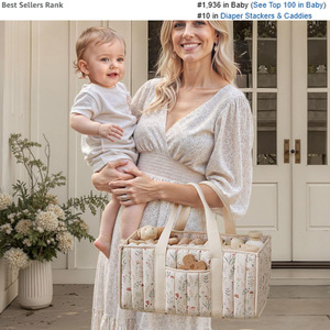 Panier à couches multifonctionnel portable OEM ODM pour maman, <span class=keywords><strong>sac</strong></span> <span class=keywords><strong>de</strong></span> rangement pour couches <span class=keywords><strong>de</strong></span> bébé imprimé - Product Image 4