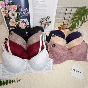 B160 # <span class=keywords><strong>reggiseno</strong></span> Push up morbido traspirante per tutte le stagioni <span class=keywords><strong>con</strong></span> <span class=keywords><strong>ferretto</strong></span> in pizzo a fiocco spalline Sexy biancheria intima per tutte le stagioni - Product Image 6