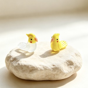 Figura de pájaro de cristal hecha a mano, miniatura de animal artificial, adorno de cristal coloreado, artesanía de escritorio, lindos pájaros de dibujos animados para regalo. - Product Image 2