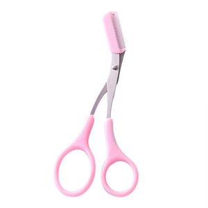 Eyebrow Trimming Scissors With Comb Rounded Tip For Eyebrow Grooming Makeup Tool - Product Image 5