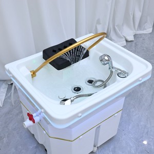 Lavacabezas Móvil con Circulación de Agua a Temperatura Constante para Salón de Belleza, Silla de Masaje, Lavacabezas para Masaje y Champú - Product Image 2
