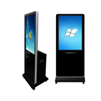 Kiosque tactile vertical sur pied pour téléviseur 4K 55 pouces, écran d'affichage publicitaire intérieur, écran LCD LED numérique HD