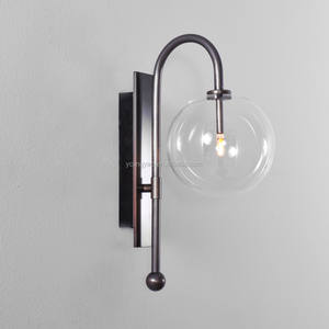 Lampe à boule en <span class=keywords><strong>verre</strong></span> transparent, accessoire pour décoration de maison, 200mm/250mm/300mm/350mm - Product Image 3