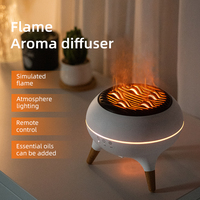 Usine nouvel humidificateur de pulvérisation de méduse dynamique diffuseur d'arôme en forme de flamme volcanique conception améliorée simulée