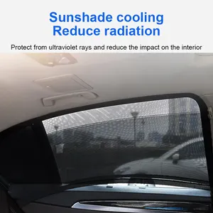 UV 바이저 메쉬 자동차 앞뒤 Windows 차양 창 커버 여름 모기 화면 창 커버