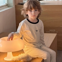 Ensemble de vêtements de détente pour enfants personnalisés, 95,5% coton, 4,5% élasthanne, pantalon à manches longues confortable, vêtements de maison, service OEM ODM
