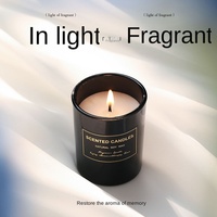 Lilin Aromaterapi Modern dari Lilin Kedelai Grosir dalam Stoples Kaca Berhias Emas Hadiah Mewah untuk Ulang Tahun yang Menarik Secara Estetika