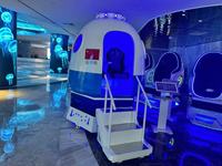 Simulateur d'avion spatial VR 9D à double siège en métal pour intérieur, prix d'usine, capsule de simulation dynamique, 50+ jeux, usage commercial