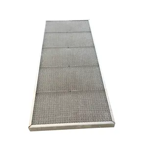 Customized Industrial Metal Wire Mesh Corrugated Filter Stainless Steel Dustproof Filter Oil Fume Filter