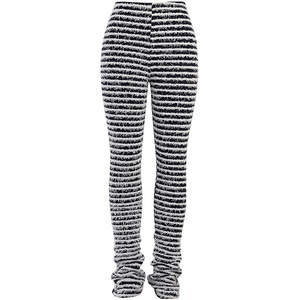 2023 nuovi arrivi Casual nero bianco <span class=keywords><strong>a</strong></span> <span class=keywords><strong>righe</strong></span> Color Block Streetwear <span class=keywords><strong>pantaloni</strong></span> Skinny donna Leggings impilati <span class=keywords><strong>pantaloni</strong></span> da jogging <span class=keywords><strong>pantaloni</strong></span> pieghettati - Product Image 6