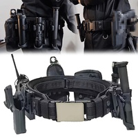 Ensemble de ceintures tactiques multifonctionnelles détachables en matériau haute densité, à dégagement rapide, pour entraînement et maintien de la taille