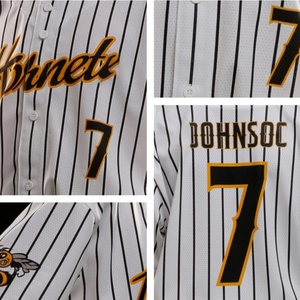 Customize Blank Stitched 100 <b>Polyester</b> Plain Pinstripe Baseball Jersey Softball <b>Shirt</b> Baseball Uniforms - Product Image 5