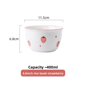 Juego de cuenco y cuchara de cerámica de estilo nórdico, vajilla de alto valor, sopa, arroz, ensaladera para fiestas y uso familiar - Product Image 6