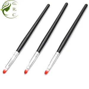 Disposable Eco Red Small Peach Angled Eyes Brow Shadow Lip Eyebrow Makeup Brushes Under Eyeshadow Setting Brush Make Up