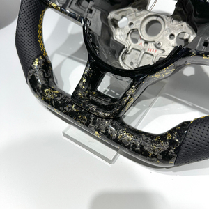大众高尔夫 MK7 MK7.5 <span class=keywords><strong>GTI</strong></span> R 热销定制真皮 LED 碳纤维方向盘厂家直销 - Product Image 3
