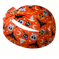 Serre-tête torsadé imprimé thème Halloween, accessoire capillaire pour fête et cosplay, nouvelle promotion, effet saisissant