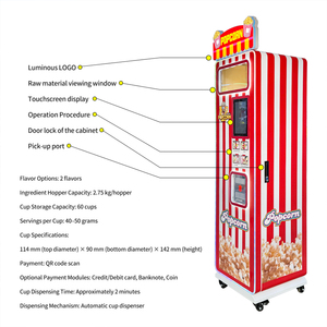 Máquina Automática de Palomitas de Maíz de Alta Rentabilidad, Solución Comercial Inteligente, Kiosco de Autoservicio con Capacidad para 60 Vasos - Product Image 3