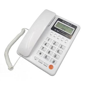Teléfono de identificación de llamadas de oficina fijo a precio competitivo con altavoz bidireccional y botón transparente, telefonía de línea <span class=keywords><strong>fija</strong></span> - Product Image 2