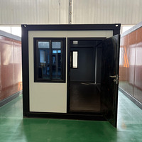 Module de maison conteneur extensible et détachable de 20 pieds, 2 chambres, design moderne, structure en acier, idéal pour appartements et hôtels - Vente chaude