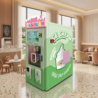 Distributeur automatique de crème glacée commercial, étanche, entièrement automatique, pour extérieur