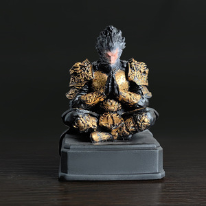 Statue de ciel ascendant Sun Wukong faite à la main voyage vers l'ouest décor mythologique artisanat en résine à collectionner pour les périphériques de jeu - Product Image 5