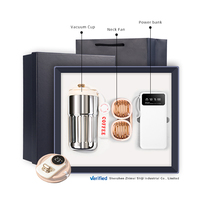 Coffret Cadeau Luxe 2025 pour Employés d'Entreprise : Mug 450ml + Ventilateur de Cou 1000mAh + Batterie Externe Sérigraphiée