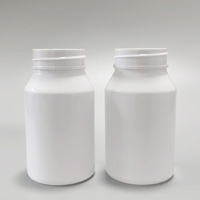 Emballage imprimé avec logo, flacon rond en PET de 100 ml, pour comprimés nutritionnels, produits de santé, capsules en plastique vides pour compléments alimentaires