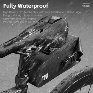 Sac de voyage pour vélo de montagne et de route WEST BIKING, imperméable, à libération rapide, résistant aux rayures, durable, sac arrière pour vélo, sac de selle - Product Image 2