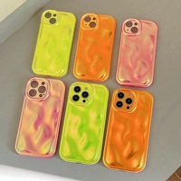 Mode Placage Météorite Motif Fluorescent Laser Téléphone étui pour iphone 11 12 13 14 Pro Max Souple TPU Antichoc Pare-chocs Couverture