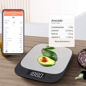 Báscula nutricional de alimentos inteligente con Bluetooth de acero inoxidable de 5kg, báscula de peso de cocina Digital, báscula eléctrica personalizada para alimentos - Product Image 2
