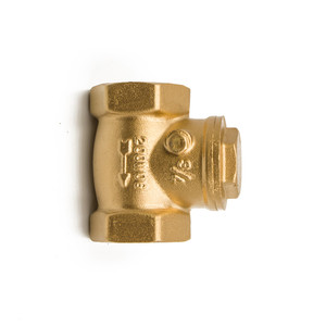 NPT BSP Thread FxF sabbiatura orizzontale acqua Non ritorno in ottone altalena valvola di ritegno unidirezionale per pompa dell'acqua - Product Image 3