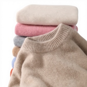 Nuovo Stile Maglione per Bambini 100% Lana, Pullover Lavorato a Maglia Spesso, Collo Semi-Alto, Tinta Unita, per Ragazzi e Ragazze, Autunno Inverno, Vestibilità Ampia - Product Image 1