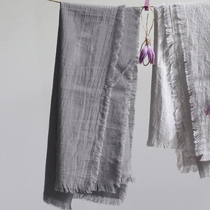 Serviettes en lin réutilisables de qualité inégalée tissu de bordure brodé pour les mariages usage domestique améliorer l'expérience culinaire jetable - Product Image 5