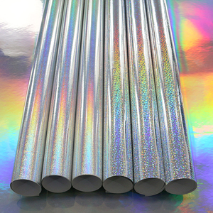 Poster Materials Eco Solvent UV Latex Printable 120 Microns Holographic Dots/Shimmer Silver Printing Self Adhesive <strong>Vinyl</strong> - Product Image 1