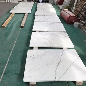 Wholesale TMZ Stone Statuario White Marble <b>Slab</b> Modern Design Polished Surface for Hotel Applications ODM/OEM Available - Product Image 4