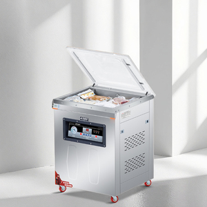 Commercial Electric Vertical Automatic Vacuum Packaging Machine Seafood Fruits <b>Vegetables</b> Rice Meat Foil Film Pouch Chemical - Product Image 1