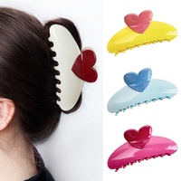 Bai Feiya grande pince à cheveux 5cm en plastique queue de cheval requin pince à la mode chignon accessoires pour femmes en gros pour le printemps doux