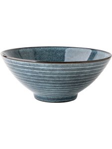 Tazón de Sopa de Cerámica Vintage Personalizado Ecológico de 8 Pulgadas, Color Azul Sídney, Forma de Sombrero, Moderno, para Fiestas, Uso Comercial y Doméstico, <span class=keywords><strong>Lamian</strong></span> - Product Image 5