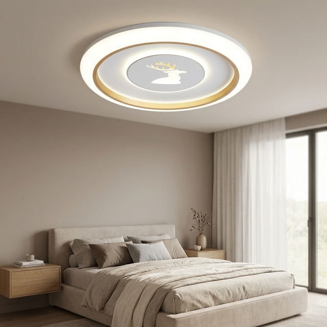 Factory Customized OEM ODM Smart Bladeless LED Ceiling Fan Remote Control Modern European Design for Bedroom Dining Room 10-Year