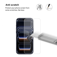 Lot de 3 Protections d'Écran Intégrales en Verre Trempé 2.5D Full HD pour iPhone 15 16 17 Pro Max
