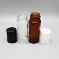 Usine directe personnalisé 30ml clair Transparent verre huiles essentielles pierres précieuses bouteille à bille roulante pour parfum