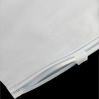 Sac d'emballage personnalisé en plastique transparent mat avec fermeture éclair pour sous-vêtements, maillots de bain et vêtements de natation