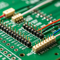 Connecteur à courant élevé noir en laiton PH-2.54-1x40 3A par broche 20mOhm pour prototypage de PCB et projets